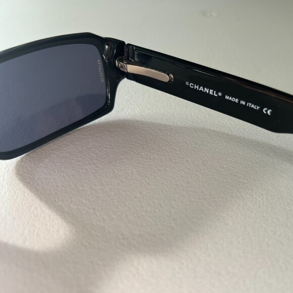 Chanel RARE Limited Edition Swarovski Crystal Sunglasses #5060-B, Black main image 7
